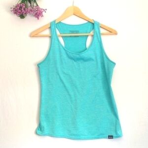 Patagonia Capilene Baselayer Daily Racerback Tank Top Size XS Blue Turquoise